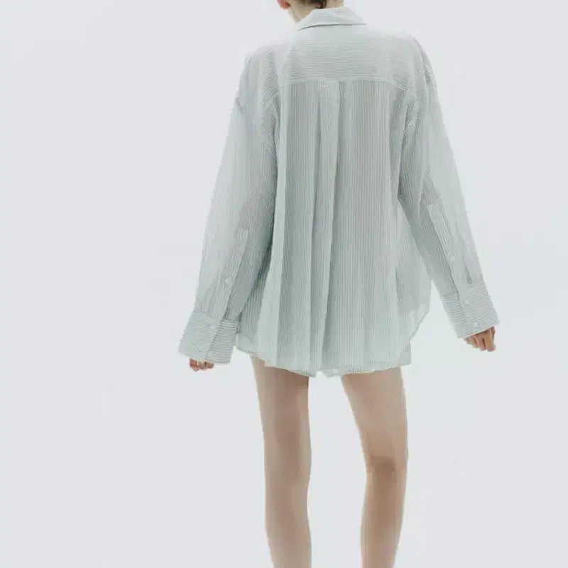 [BUNJANG] ZARA Oversized Cotton Striped Shirt / ZARA 자라 오버사이즈 코튼 스트라이프 셔츠