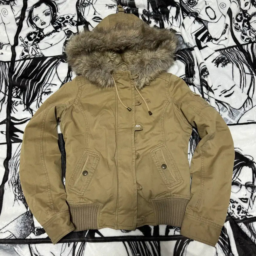[SOLD OUT] 희귀매물)아베크롬비 울프죠 봄버 야상 자켓