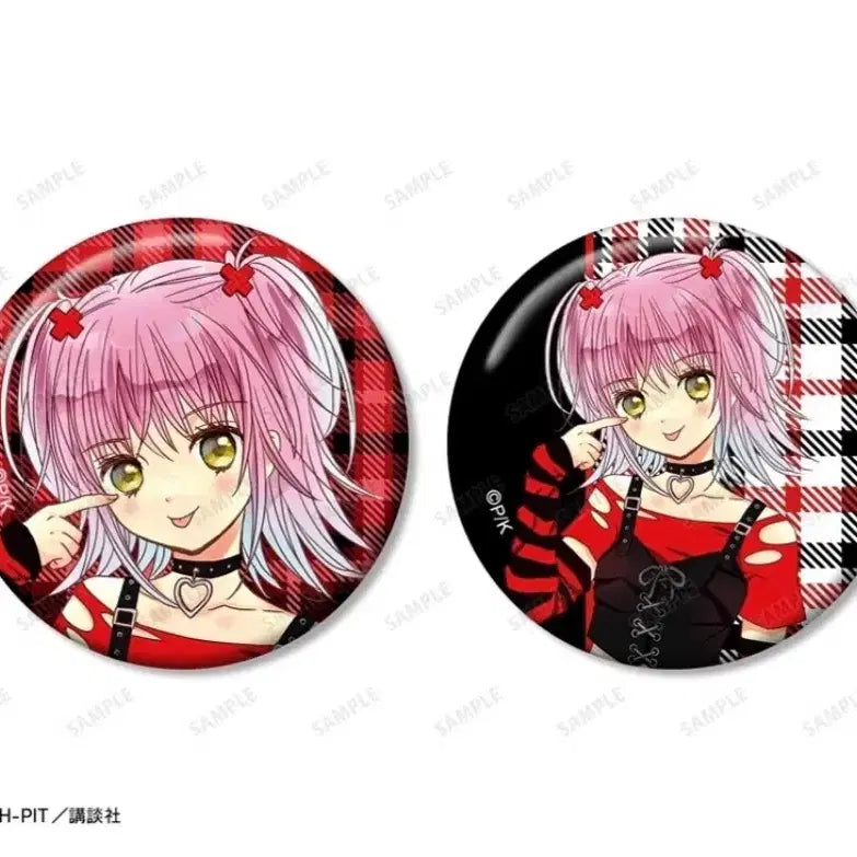 [BUNJANG] Character Chage Pop-up Goth Punk Badge Set / 캐릭캐릭체인지 팝업 고스펑크 아무  캔뱃지 세트 캐캐체 수호캐릭터