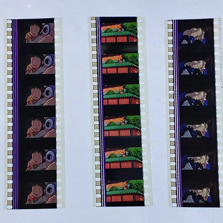 [BUNJANG] Studio Ghibli Spirited Away Film Cut 6-Frame Set / 센과 치히로의 행방불명 영화필름컷 6프레임 3매 (F-17)