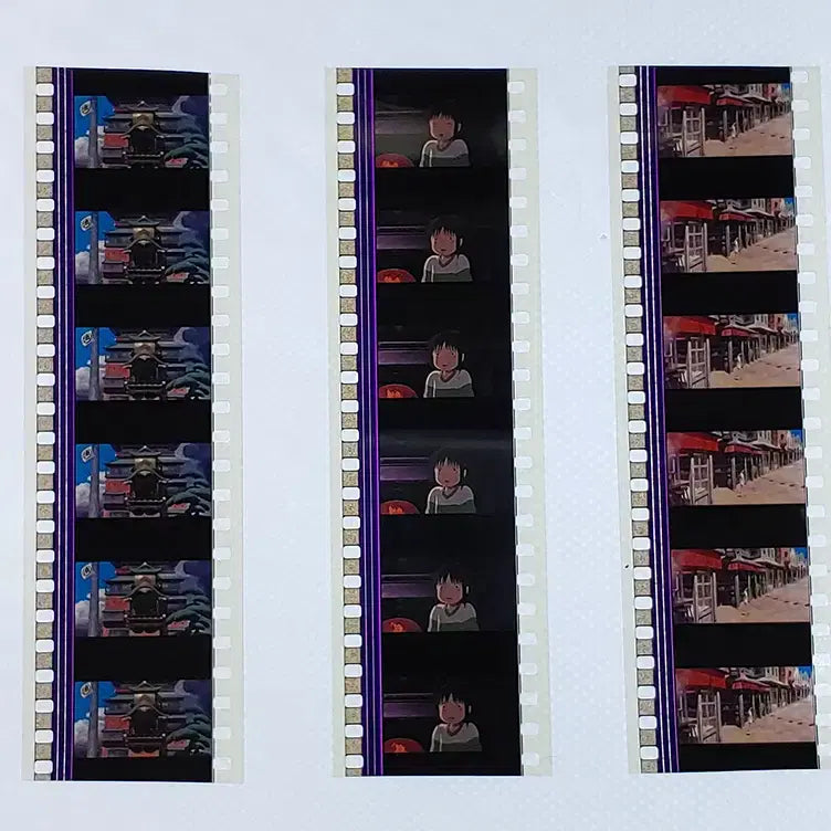 [BUNJANG] Studio Ghibli Spirited Away Film Cut 6-Frame Set / 센과 치히로의 행방불명 영화필름컷 6프레임 3매 (F-18)