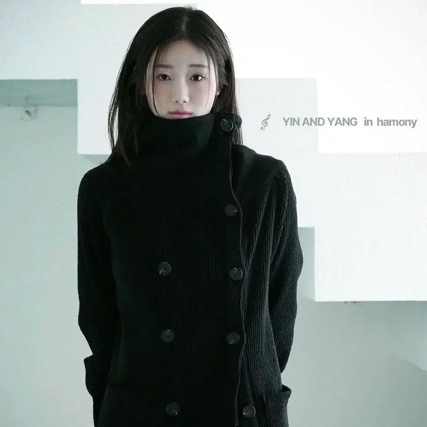 [BUNJANG] In&amp;Yang In Harmony Double Button Cardigan / 인앤양인하모니 더블버튼가디건