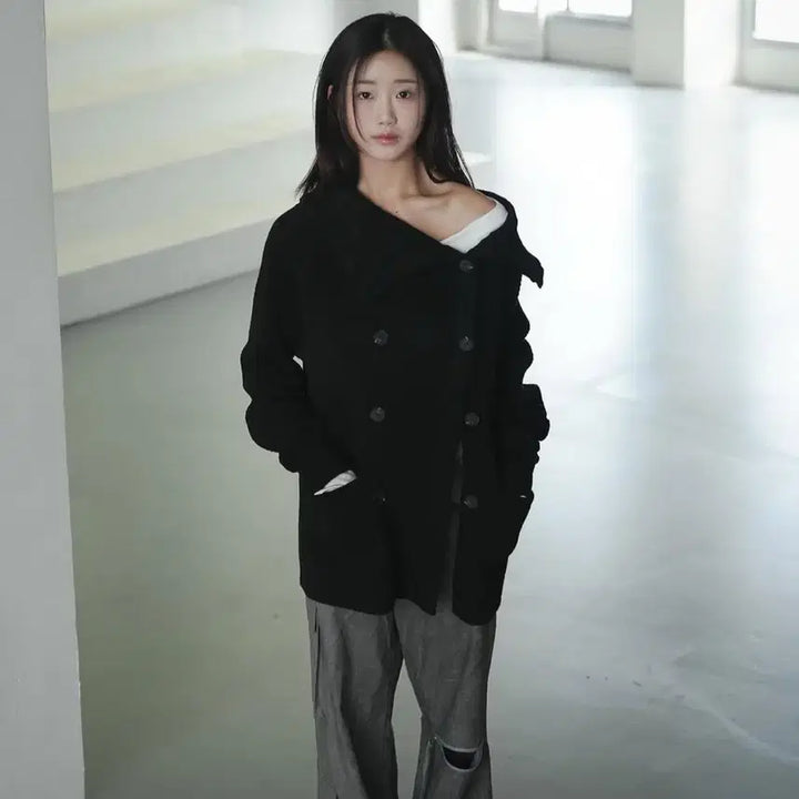 [BUNJANG] In&amp;Yang In Harmony Double Button Cardigan / 인앤양인하모니 더블버튼가디건