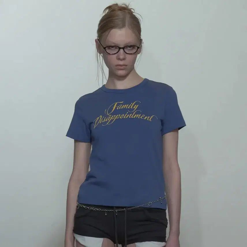 [BUNJANG] Sculptor Family T-Shirt Blue / 스컬프터 Family 반팔 티셔츠 블루