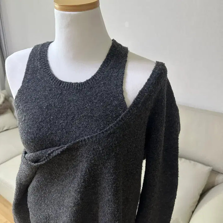 [BUNJANG] H&amp;M Off-Shoulder Knit Top Set / [2회착용]H&amp;M오프숄더니트 나시세트(원가 49,900)