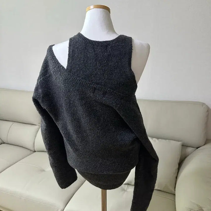 [BUNJANG] H&amp;M Off-Shoulder Knit Top Set / [2회착용]H&amp;M오프숄더니트 나시세트(원가 49,900)