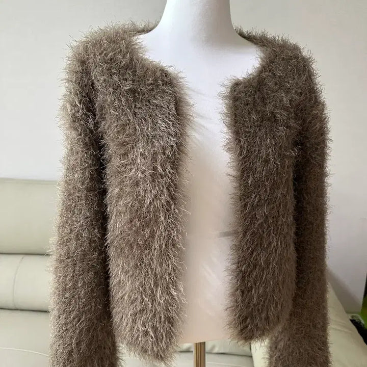 [BUNJANG] Generic Boucle Cardigan / 부클가디건 브라운(원가 80,000)