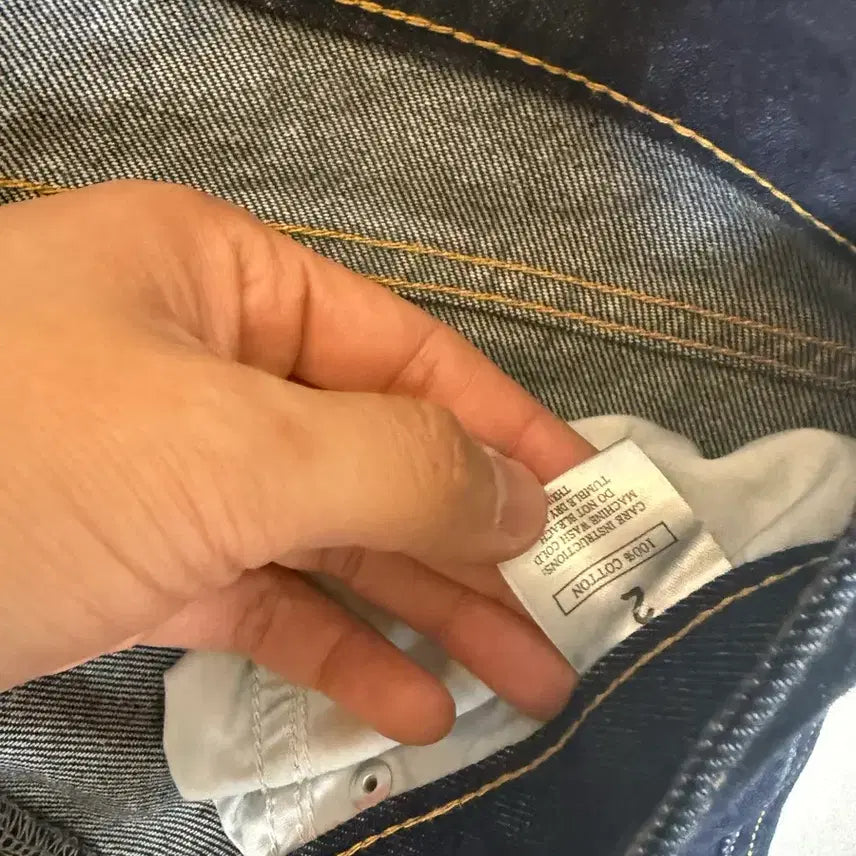 [BUNJANG] 9999 Archive Double Knee Denim Pants / 2)9999아카이브 더블니 데님 팬츠