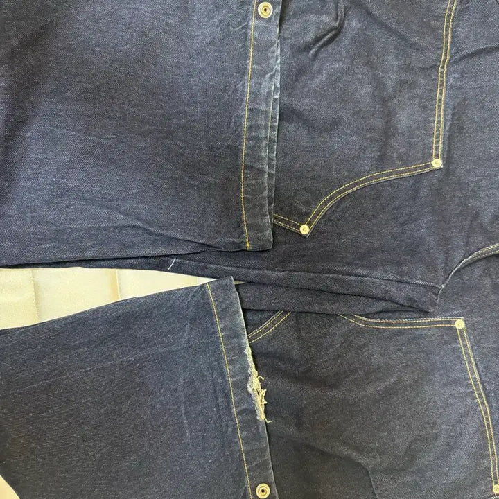 [BUNJANG] 9999 Archive Double Knee Denim Pants / 2)9999아카이브 더블니 데님 팬츠