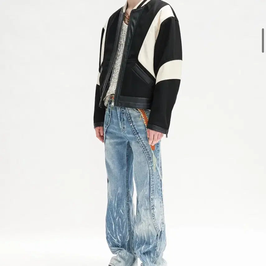 [BUNJANG] Andersson Bell Matthew Curve Jeans (Washed Blue) / 앤더슨벨 메튜 커브 진 apa499m(WASHED BLUE)