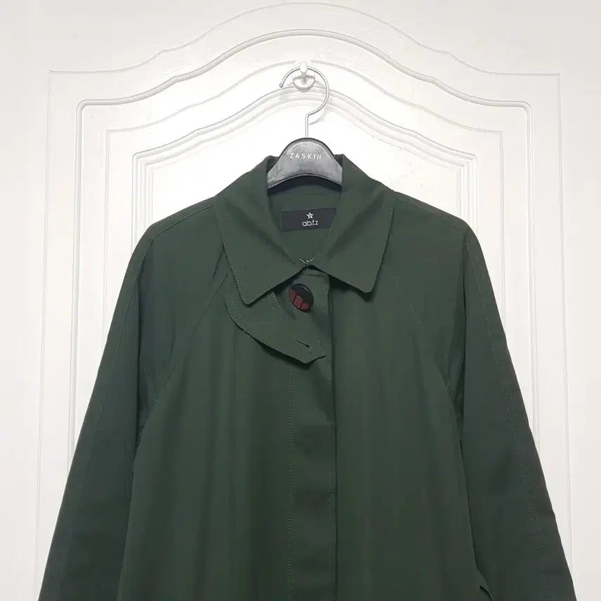 [BUNJANG] ab.f.z Green Trench Coat / ab.f.z 맥카라 그린 트렌치코트 프리사이즈 봄가을 간절기 아우터