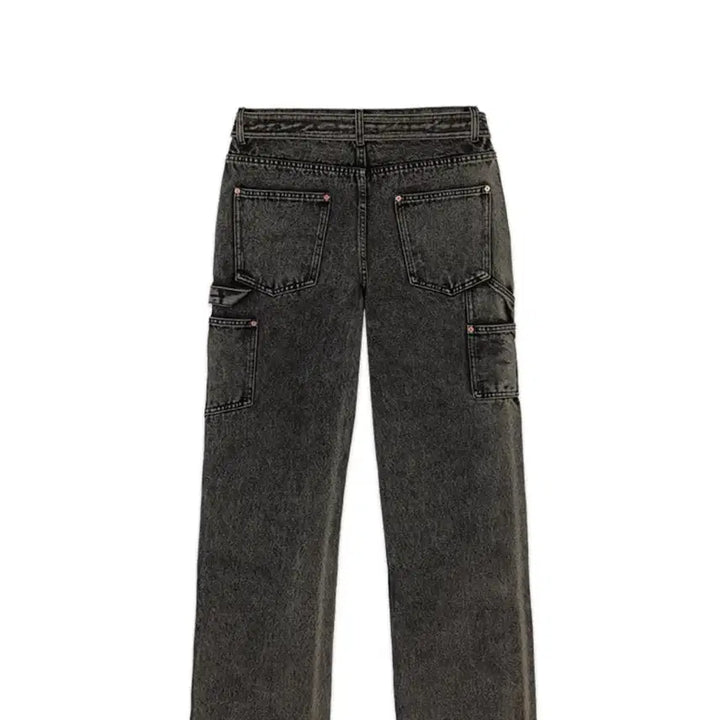 [BUNJANG] Andersson Bell Carpenter Jeans (Yellow Beige) / 앤더슨벨 오버다이 컬러 카펜터 진 apa498m(YELLOW BEIGE)