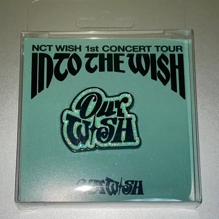 [SOLD OUT] [미개봉]NCT WISH 위시 콘서트 엠디 로고 배지