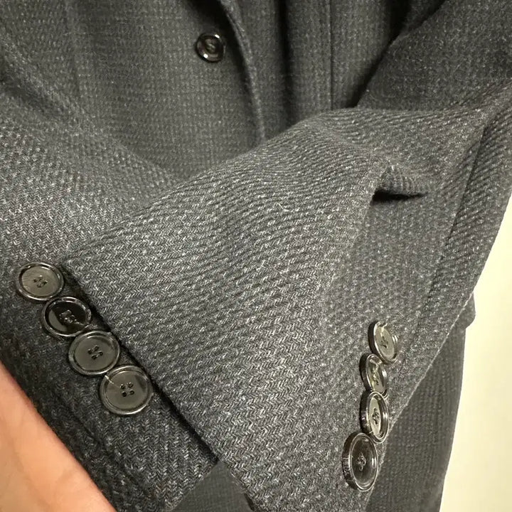 [BUNJANG] Hugo Boss Wool Chesterfield Coat with Leather Collar (42R) / 휴고보스 카라 가죽 배색 체스터필드 울 코트 (42R)