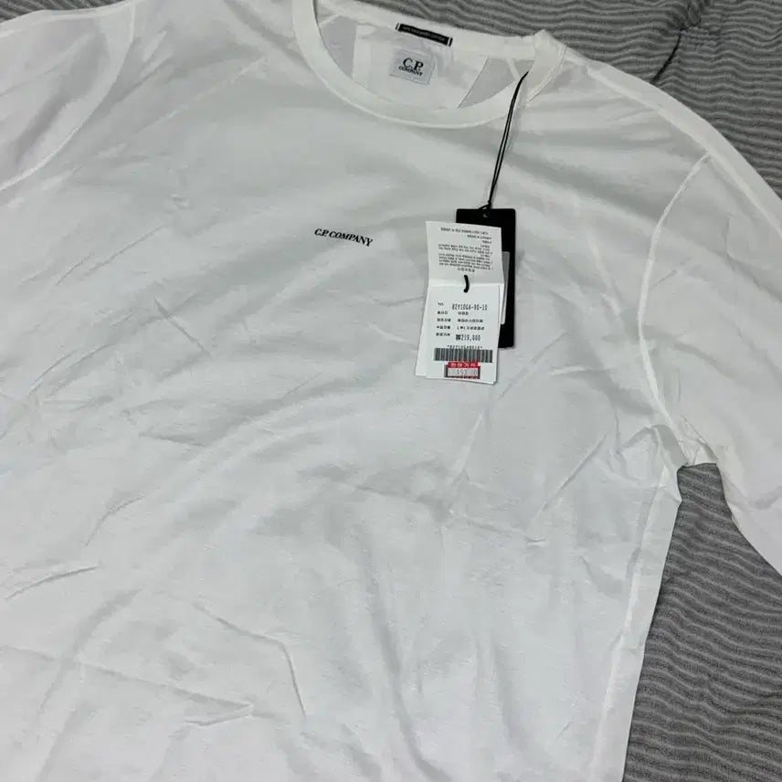 [BUNJANG] CP Company White Long Sleeve Shirt (XXL) / CP컴퍼니 화이트 긴팔 롱슬리브 새상품(XXL)