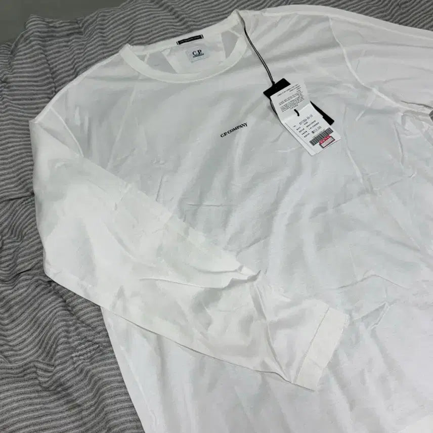[BUNJANG] CP Company White Long Sleeve Shirt (XXL) / CP컴퍼니 화이트 긴팔 롱슬리브 새상품(XXL)