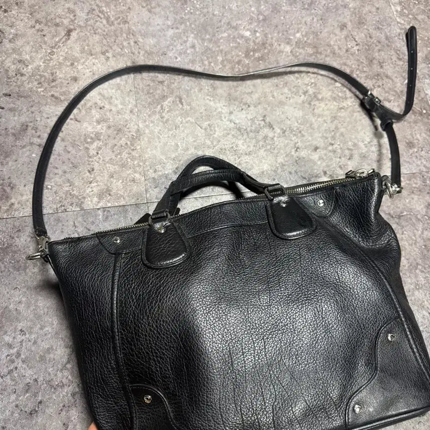 [SOLD OUT] 코치 블랙 레더 토트백 숄더백