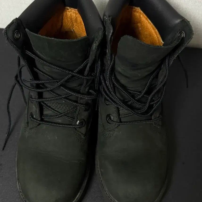 [BUNJANG] Timberland 6-Inch Premium Boots Black Nubuck 220mm / 팀버랜드 6인치 프리미엄 부츠 블랙 누벅 220mm