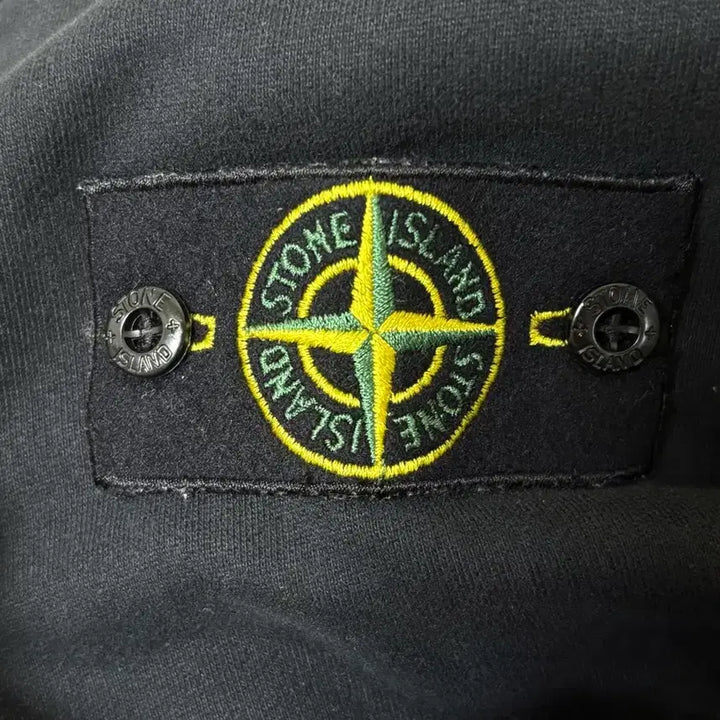 [BUNJANG] Stone Island Hooded Zip-Up Black / [XL] 스톤아일랜드 후드집업 블랙