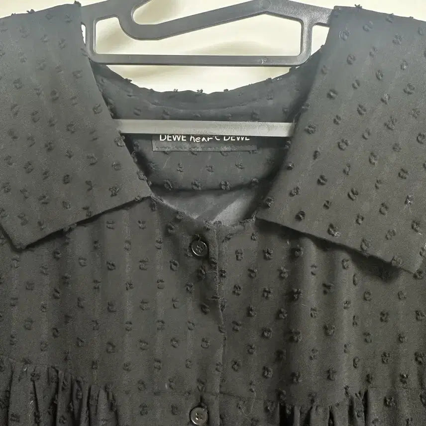 [BUNJANG] Dew E Dew E Sheer Ruffle Mini Dress / 듀이듀이 원피스 캉캉 쉬폰 원피스 블랙 원피스