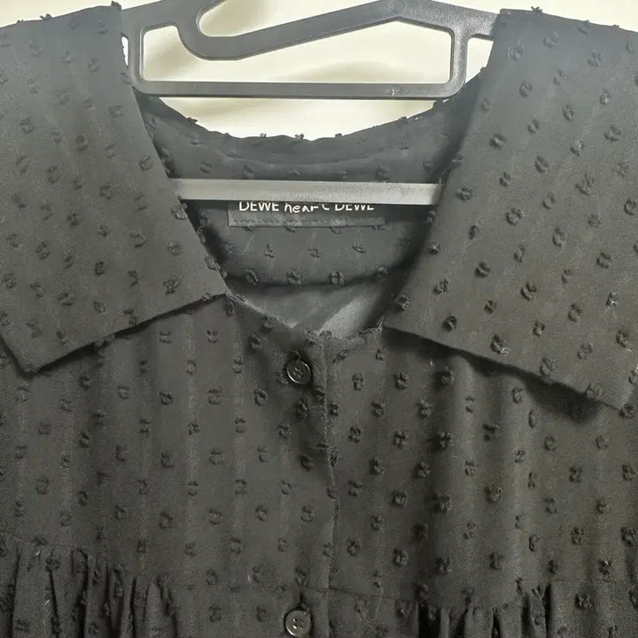 [BUNJANG] Dew E Dew E Sheer Ruffle Mini Dress / 듀이듀이 원피스 캉캉 쉬폰 원피스 블랙 원피스
