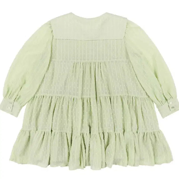 [BUNJANG] Dew E Dew E Sheer Ruffle Mini Dress / 듀이듀이 원피스 캉캉 쉬폰 원피스 블랙 원피스