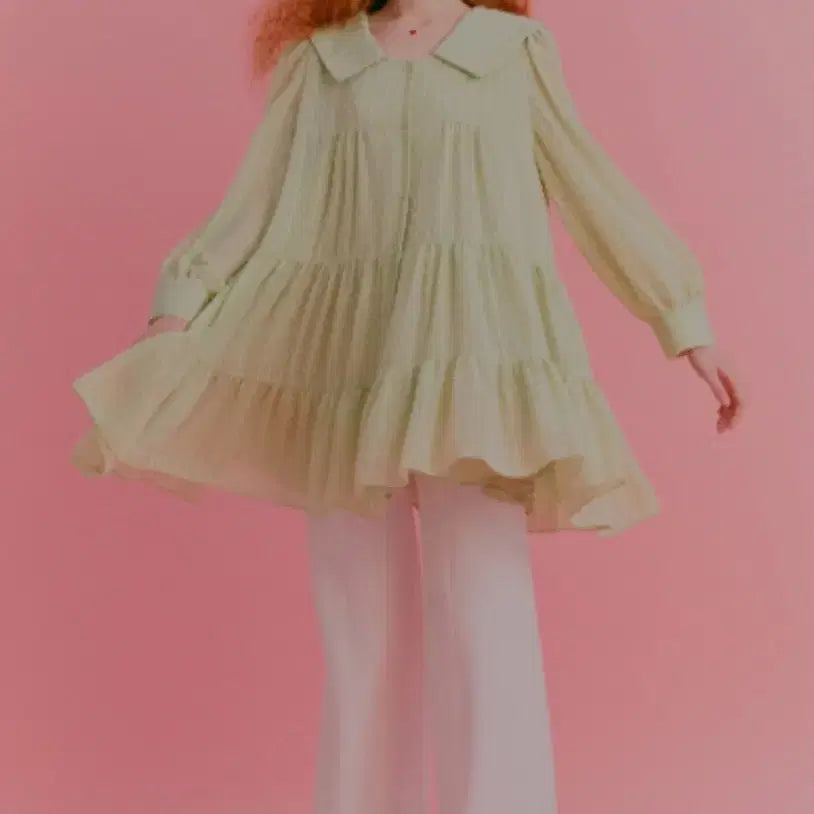 [BUNJANG] Dew E Dew E Sheer Ruffle Mini Dress / 듀이듀이 원피스 캉캉 쉬폰 원피스 블랙 원피스