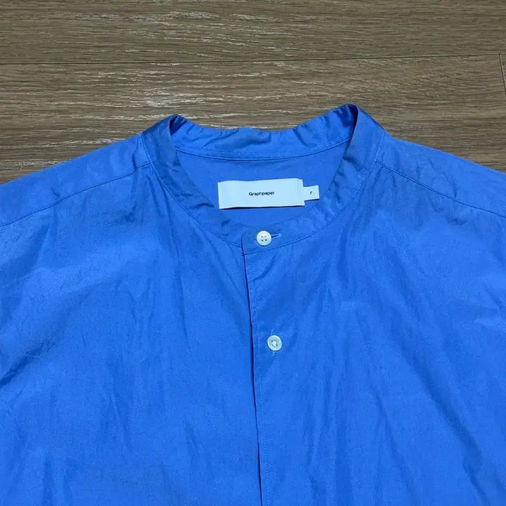 [BUNJANG] Graphpaper Poplin Sax Shirt Size F / 그라프페이퍼 포플린 Sax 셔츠 F 사이즈