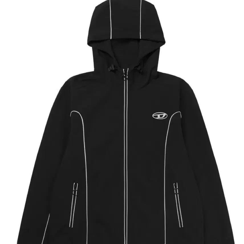 [BUNJANG] Diesel Windbreaker Jacket - Black (Size M) / 디젤 바람막이 M 블랙 (실착1주일)