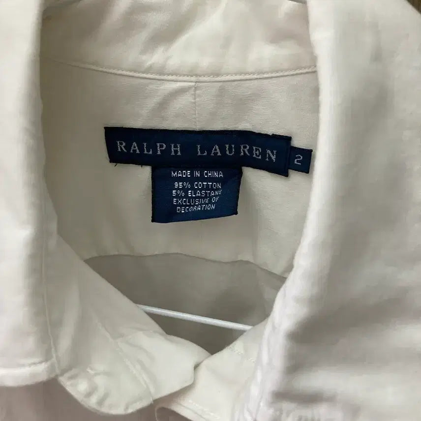 [BUNJANG] Polo Ralph Lauren White Long Sleeve Shirt / 폴로 랄프로렌 화이트 셔츠 긴팔