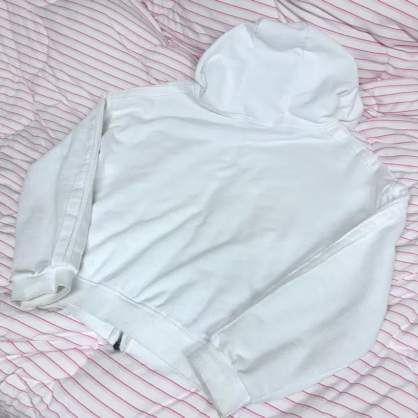 [BUNJANG] Clicheria 09 Training Hooded Zip-up Jacket White / 클리시어 09 트레이닝 후드 집업 화이트 기모x