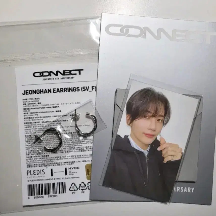 [BUNJANG] SEVENTEEN Jeonghan 8th Anniversary Earrings / 세븐틴 8주년 정한 귀걸이