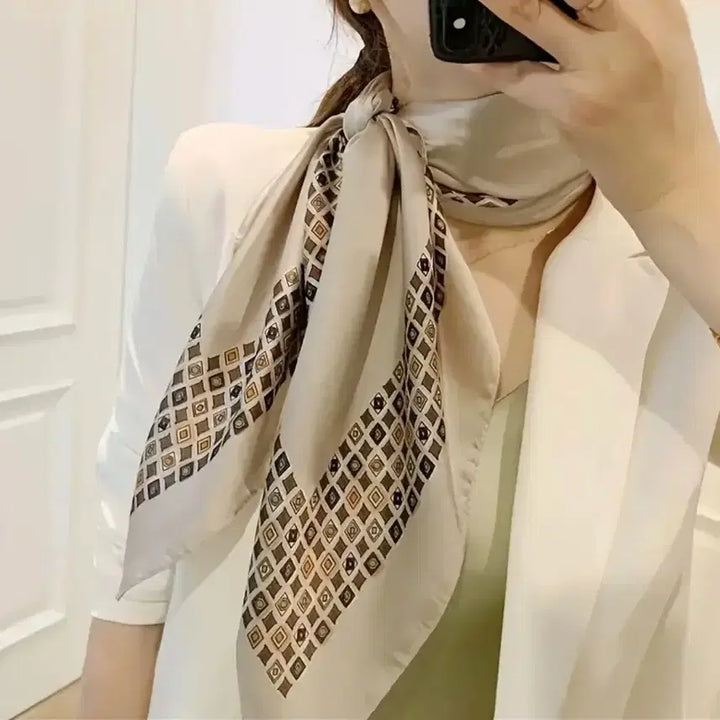 [BUNJANG] Patterned Scarf / 패턴스카프(새상품)