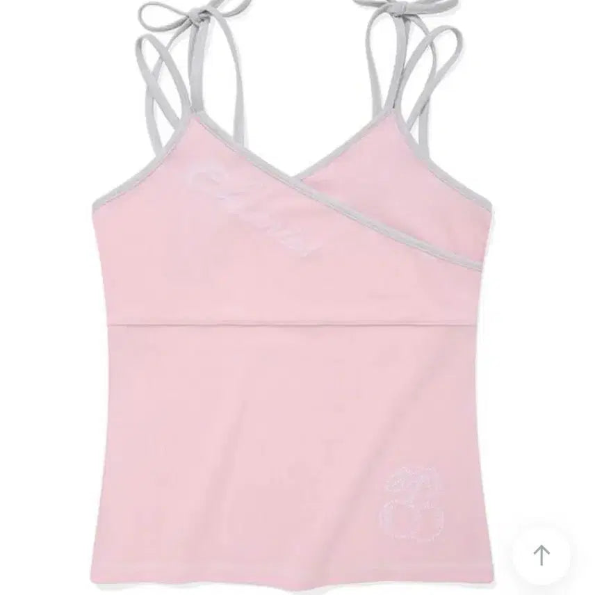 [BUNJANG] Kirsh Ribbon Point Terry Sleeveless Top / 키르시 리본 포인트 테리 나시