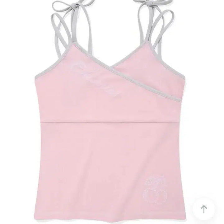 [BUNJANG] Kirsh Ribbon Point Terry Sleeveless Top / 키르시 리본 포인트 테리 나시