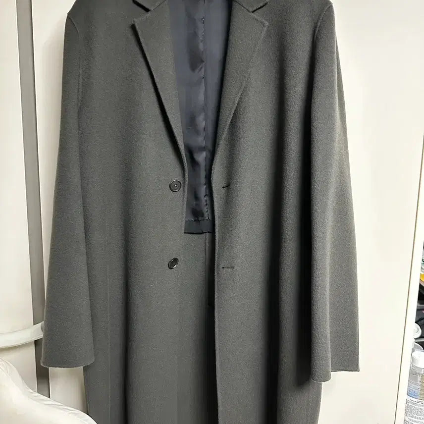[BUNJANG] Calvin Klein Cashmere Blend Handmade Coat (Size 52) / 캘빈클라인(CK) 캐시미어 핸드메이드 코트  (52사이즈)