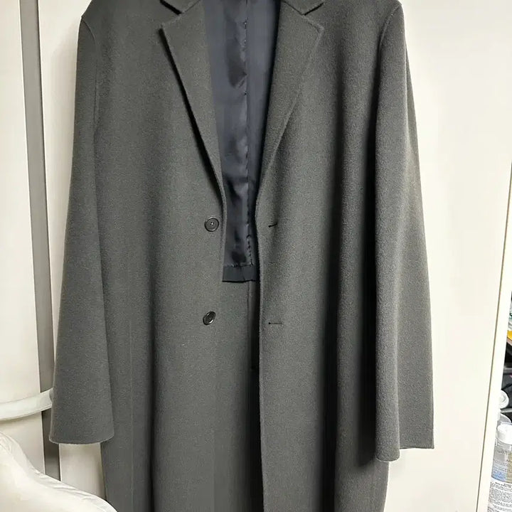 [BUNJANG] Calvin Klein Cashmere Blend Handmade Coat (Size 52) / 캘빈클라인(CK) 캐시미어 핸드메이드 코트  (52사이즈)