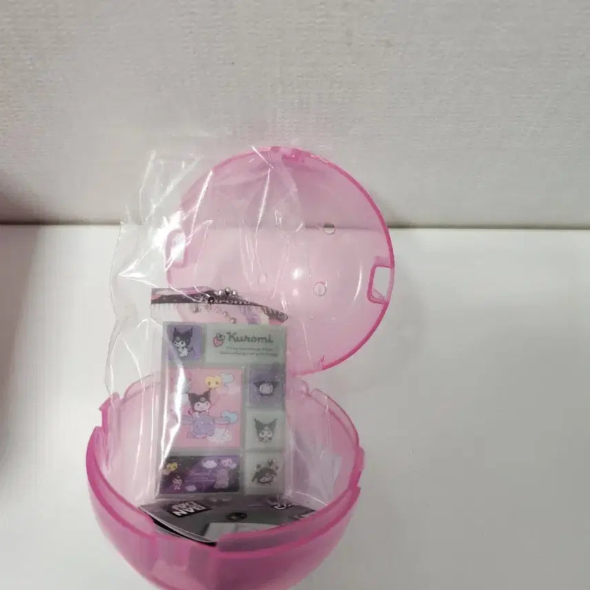 [BUNJANG] Sanrio Kuromi Tile Seal Sticker Miniature Keychain Gacha / [가챠][쿠로미] 산리오 타일 씰 스티커 미니어쳐 키링 가챠