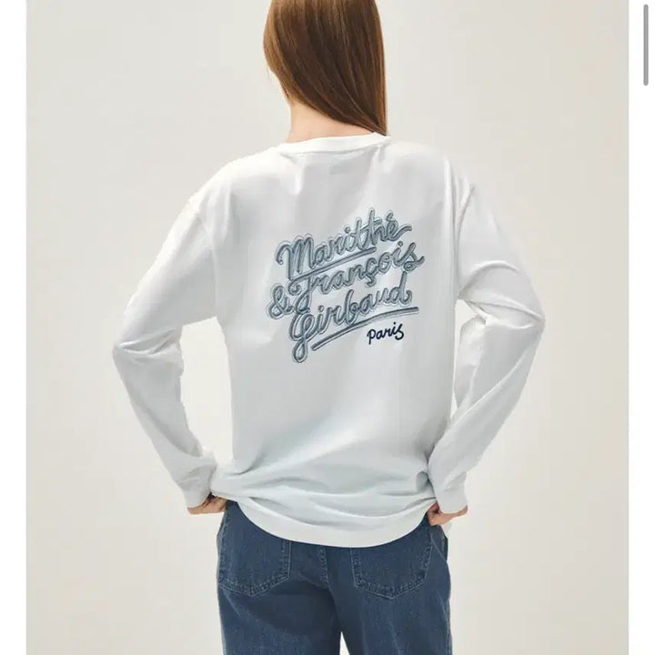 [BUNJANG] Marithe Francois Girbaud Logo Long Sleeve Shirt / 마리떼 프랑소와 저버 로고 롱슬리브