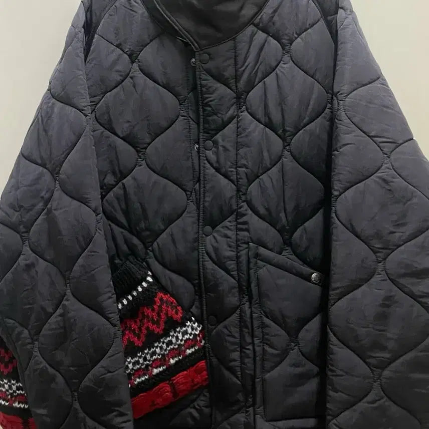 [BUNJANG] Andersson Bell Nordic Knitted Pocket Quilted Jumper / 앤더슨벨 노르딕 니티드 포켓 퀼티드 점퍼