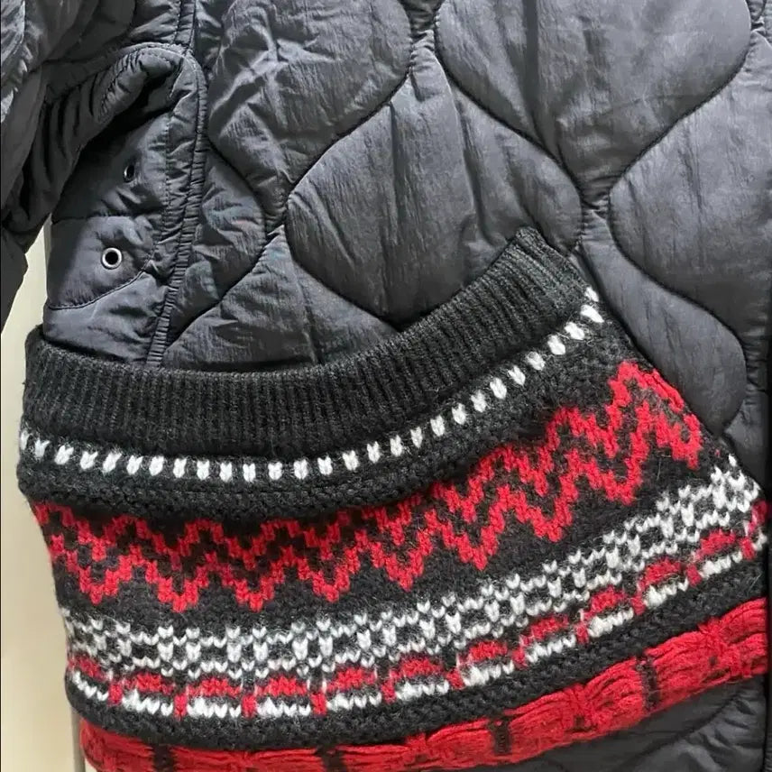 [BUNJANG] Andersson Bell Nordic Knitted Pocket Quilted Jumper / 앤더슨벨 노르딕 니티드 포켓 퀼티드 점퍼