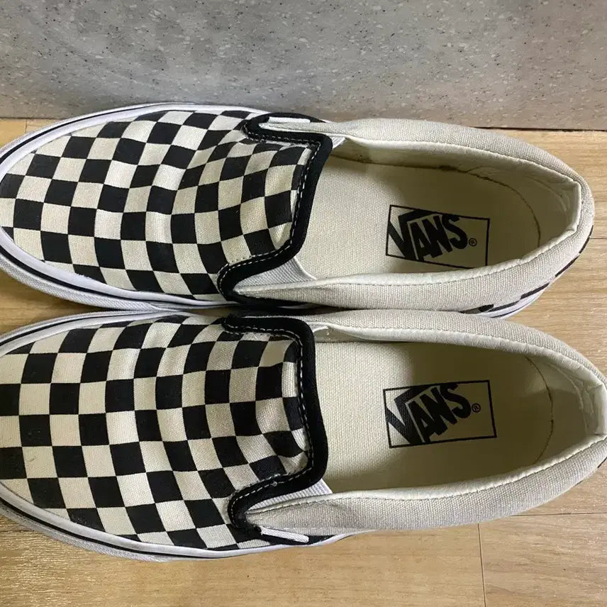 [BUNJANG] Vans Checkerboard Slip-On Shoes / 반스 체커보드 슬립온 240