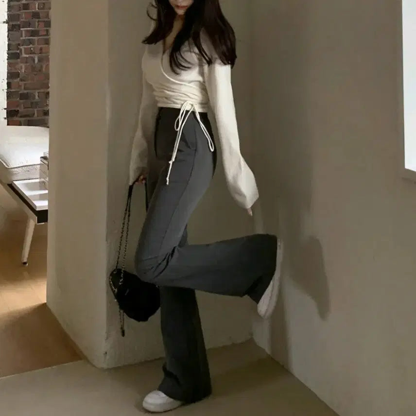 [BUNJANG] Bootscut Long Slacks - Size S (New) / 부츠컷 롱 슬랙스 S사이즈 새상품