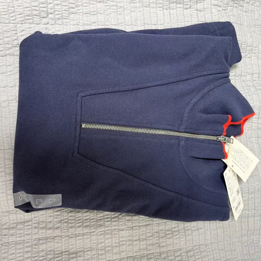 [BUNJANG] Uniqlo x JW Anderson Sweat Half Zip Pullover Navy L / 유니클로 x jw 앤더슨 스웨트 하프집 풀오버 네이비 L
