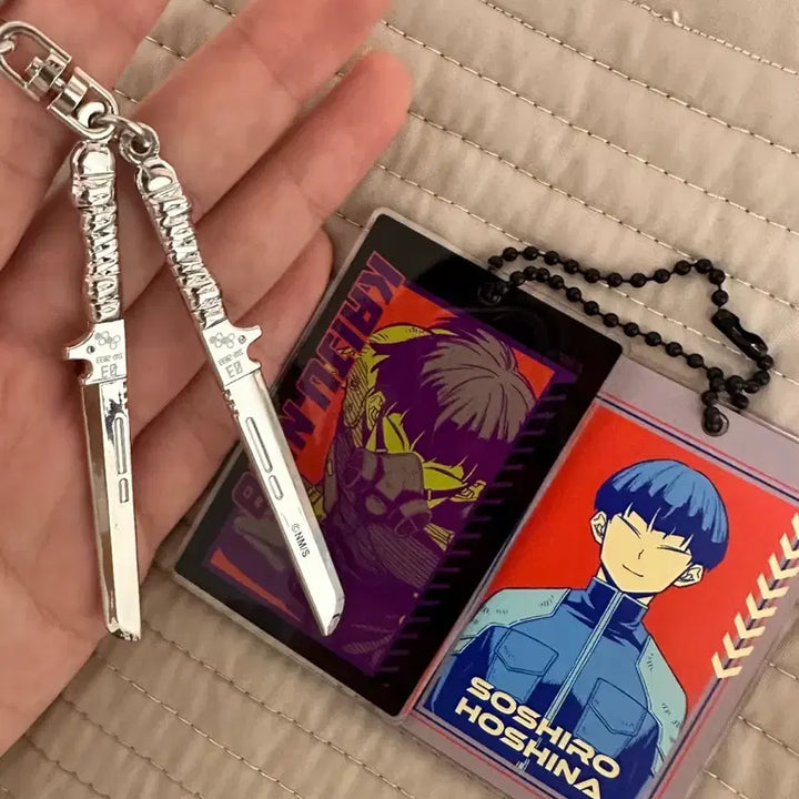 [BUNJANG] Kaiju No. 8 Hoshina Acrylic Key Chain / 괴수8호 원화전 슬라이드 아크릴 키 체인