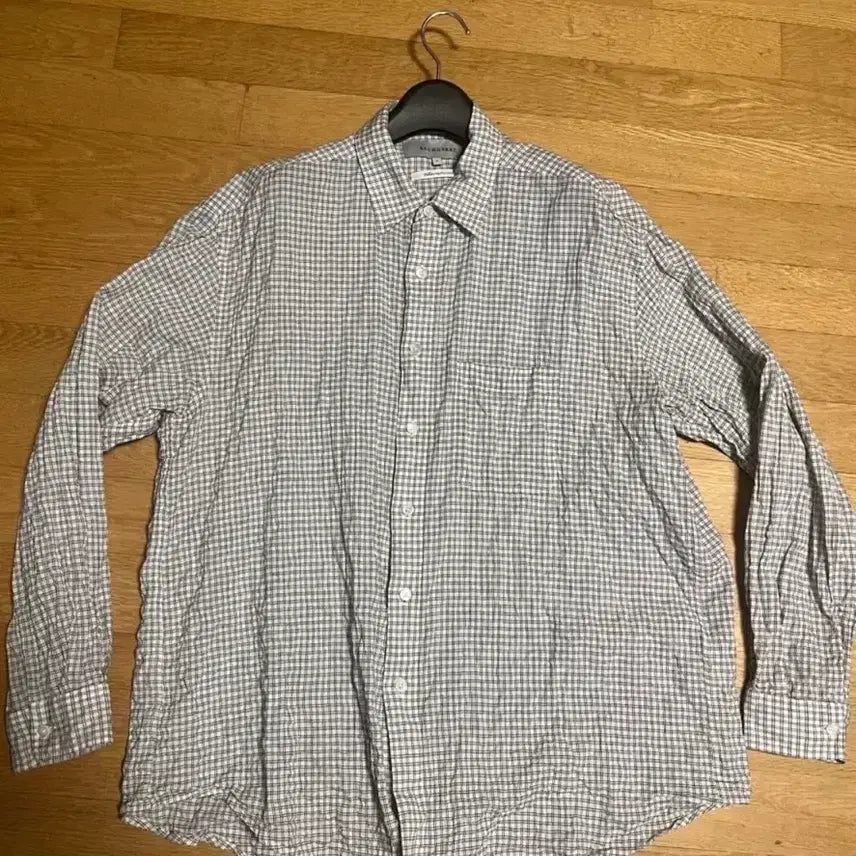 [BUNJANG] Brown Yakad Ivory Check Shirt / [3] 브라운야드 아이보리 체크 셔츠