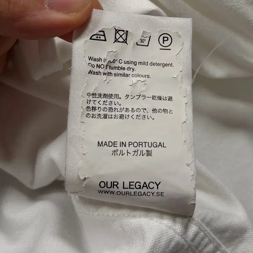[SOLD OUT] OUR LEGACY 아워레가시 원포켓 화이트 셔츠