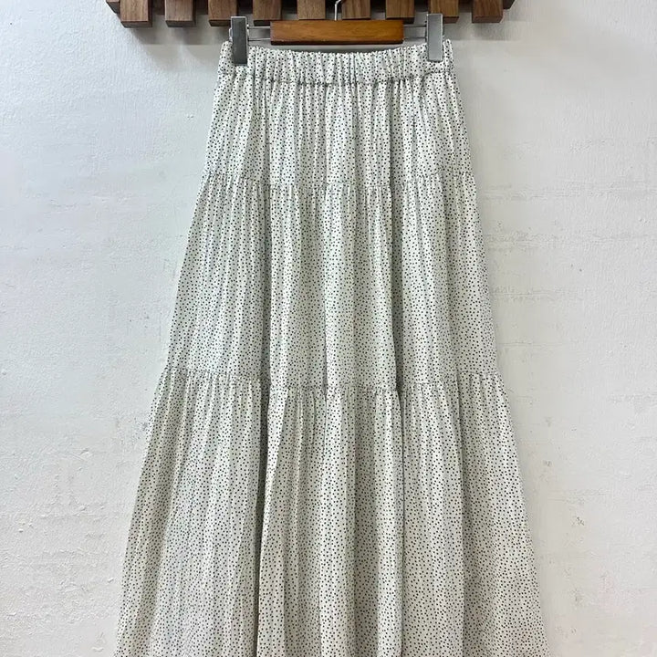 [BUNJANG] Urban Research Dot Tiered Long Skirt / 일본빈티지 어반리서치 도트 땡땡이 티어드 롱 스커트