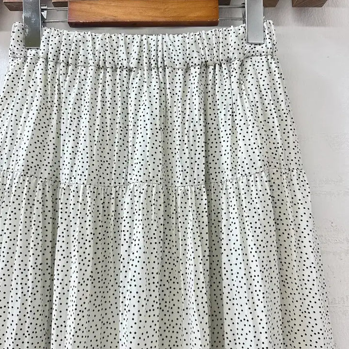[BUNJANG] Urban Research Dot Tiered Long Skirt / 일본빈티지 어반리서치 도트 땡땡이 티어드 롱 스커트