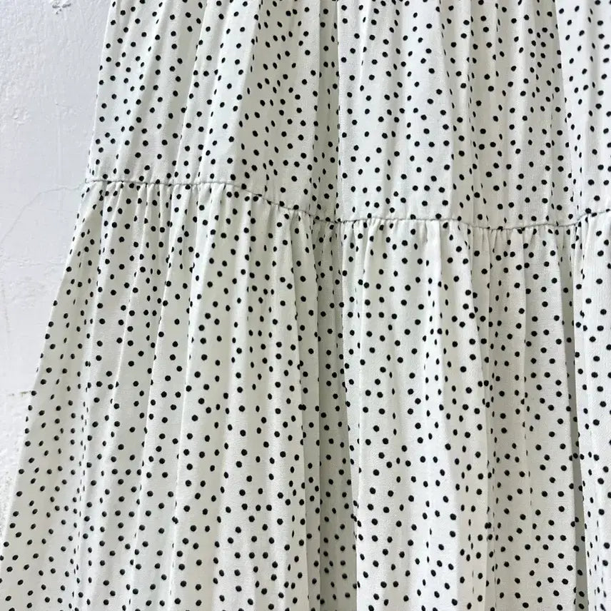 [BUNJANG] Urban Research Dot Tiered Long Skirt / 일본빈티지 어반리서치 도트 땡땡이 티어드 롱 스커트